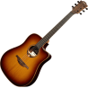 GUITARRA ACÚSTICA LÂG DREADNOUGHT CUTAWAY TRAMONTANE 118 A/E - BROWN SHADOW