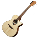 GUITARRA ACÚSTICA LÂG AUDITORIUM CUTAWAY TRAMONTANE 70 A/E - NATURAL