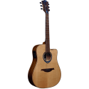 GUITARRA ACÚSTICA DREADNOUGHT TRAMONTANE HYVIBE 10 A/E CUTAWAY - FUNDA DELUXE