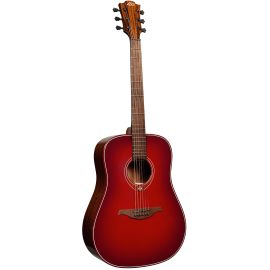 GUITARRA ACÚSTICA LAG DREADNOUGHT - EDICIÓN LIMITADA RED BURST