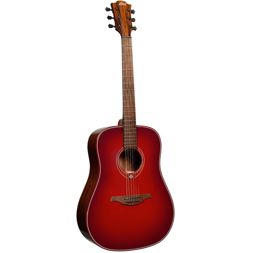 GUITARRA ACÚSTICA LAG DREADNOUGHT - EDICIÓN LIMITADA RED BURST