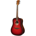 GUITARRA ACÚSTICA LAG DREADNOUGHT - EDICIÓN LIMITADA RED BURST