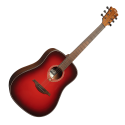 GUITARRA ACÚSTICA LAG DREADNOUGHT - EDICIÓN LIMITADA RED BURST