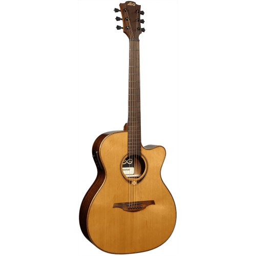 GUITARRA ACÚSTICA LÂG AUDITORIUM SLIM CUTAWAY TRAMONTANE 118 A/E - NATURAL