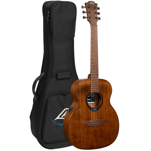 GUITARRA ACÚSTICA LÂG TRAVEL A/E BLUE WAVE 1 - MARRÓN