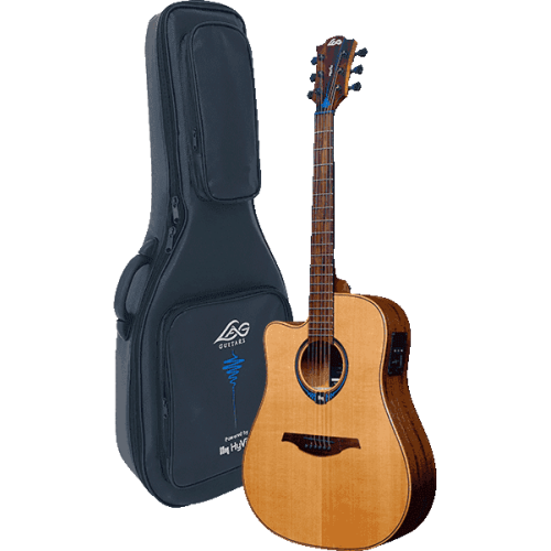 GUITARRA ACÚSTICA DREADNOUGHT TRAMONTANE HYVIBE 15 A/E CUTAWAY (ZURDOS)