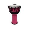 Djembe de 7? construído con PVC. Plastico de color rosa fluorescente