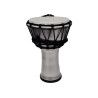 Djembe de 7? construído con PVC. Plastico de color plata