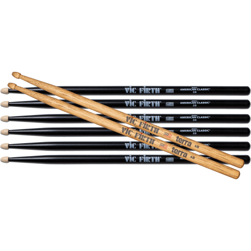 BAQUETAS VF AMERICAN CLASSIC® 5B+ TERRA 5B (PACK 3 +1T)