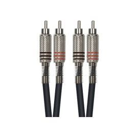 Cable de 6 metros de largo. 2 RCA machos a 2 RCA machos