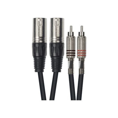 Cable de 3 metros de longitud. 2 XLR macho a 2 RCA macho