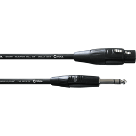 Cable de audio jack estéreo/XLR hembra 60 cm