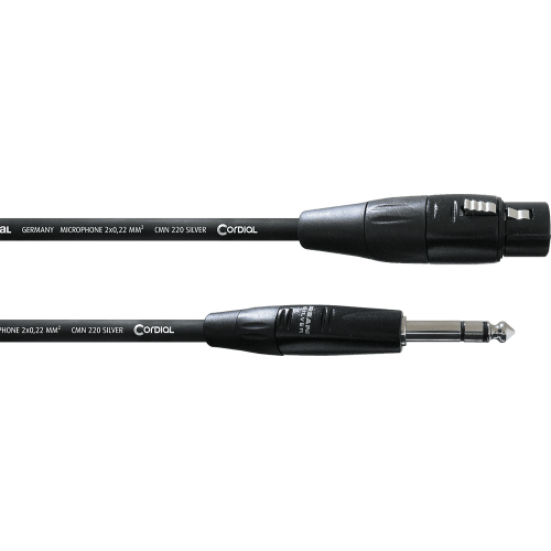 Cable de audio jack estéreo/XLR hembra 60 cm