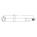 Cable de audio jack estéreo/XLR hembra 60 cm