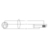 Cable de audio jack estéreo/XLR hembra 60 cm