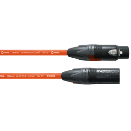 Cable de micrófono XLR 5 m naranja