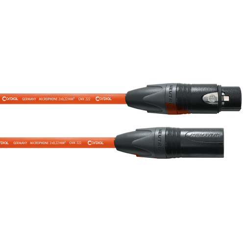 Cable de micrófono XLR 5 m naranja