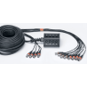 Caja de escenario 8 entradas 4 salidas cable XLR 30m