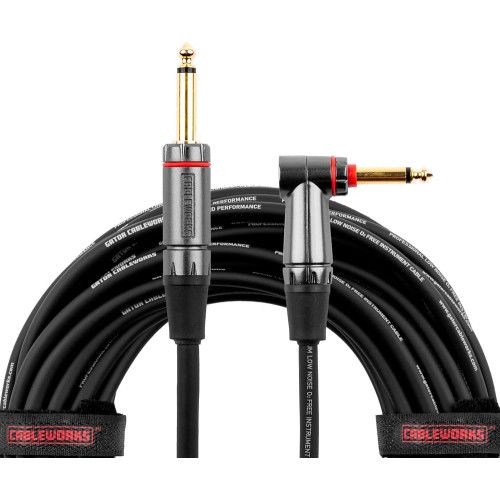 Cable de instrumento jack recto/jack acodado (con silent) - 3 m