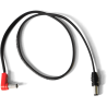 CABLE ALIMENTACIÓN SA FLAT Negro (Polaridad Invertida) - 48 cm