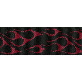 CORREA GUIT/ BAJO CLASSIC - ROJO FLAMEADO