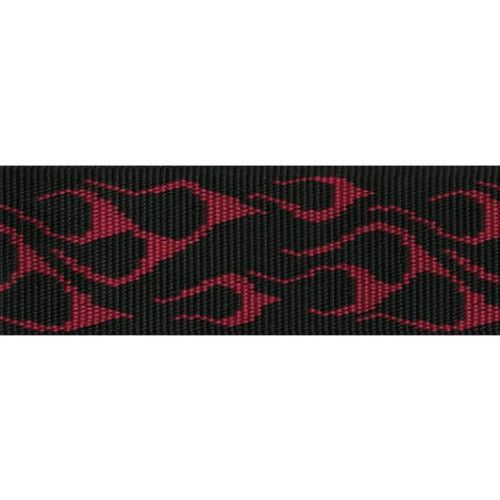 CORREA GUIT/ BAJO CLASSIC - ROJO FLAMEADO