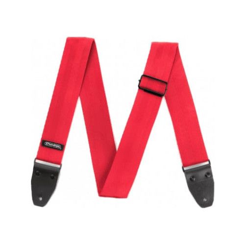CORREA GUIT/ BAJO DELUXE SEATBELT - ROJA