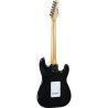 Guitarra eléctrica Eko Starter ST300 tipo Strat - Negra (zurdos)