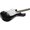 Guitarra eléctrica Eko Starter ST300 tipo Strat - Negra (zurdos)