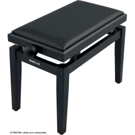 BANQUETA PIANO DELUXE PB100 MADERA - NEGRO BRILLANTE