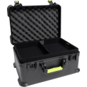 ESTUCHE DE TRANSPORTE DE POLIETILENO PARA 7 MICRÓFONOS HF Y ACCESORIOS