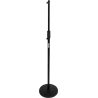 SOPORTE DE MICRÓFONO RECTO DE SUELO CON BASE REDONDA DE 25cm