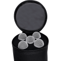 FUNDA DE NYLON PARA 5 MICRÓFONOS Y 3 PIES DE MICRÓFONO
