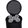 FUNDA DE NYLON PARA 5 MICRÓFONOS Y 3 PIES DE MICRÓFONO