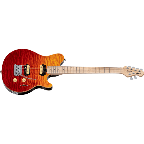 GUITARRA ELÉCTRICA AXIS AX3 QUILTED MAPLE HH M/M TREMOLO - Spectrum Red