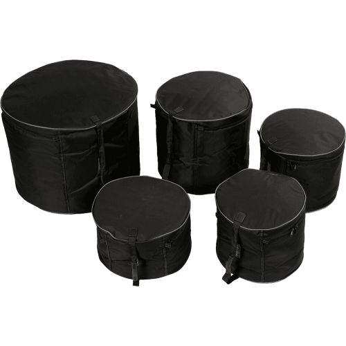 Fundas para kit estándar de batería. Para toms de 12" 13" 16" 22" y caja de 14x5.5"