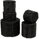 Fundas para kit estándar de batería. Para toms de 12" 13" 16" 22" y caja de 14x5.5"