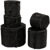 Fundas para kit estándar de batería. Para toms de 12" 13" 16" 22" y caja de 14x5.5"