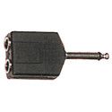 Adaptador de jack macho a jack hembra mono de 6.35 mm