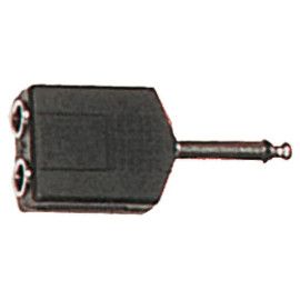 Adaptador de jack macho a jack hembra mono de 6.35 mm