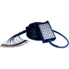 10 metros de cable. De 16 XLR a 4 XLR