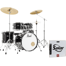 KIT ROADSHOW 2016B/1007T/1208T/1414F + 1455S Herrajes, Sillín & 3 Platos Solar- Jet Black