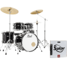 KIT ROADSHOW 2016B/1007T/1208T/1414F + 1455S Herrajes, Sillín & 3 Platos Solar- Jet Black