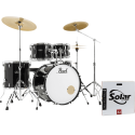 KIT ROADSHOW 2216B/1008T/1209T/1616F + 1455S Herrajes, Sillín & 3 Platos Solar - Jet Black