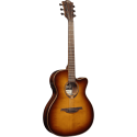 GUITARRA ACÚSTICA LÂG AUDITORIUM SLIM CUTAWAY TRAMONTANE 118 A/E - BROWN SHADOW