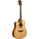 GUITARRA ACÚSTICA LÂG DREADNOUGHT CUTAWAY A/E TRAMONTANE 118 - NATURAL (ZURDOS)