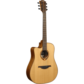GUITARRA ACÚSTICA LÂG DREADNOUGHT CUTAWAY A/E TRAMONTANE 118 - NATURAL (ZURDOS)
