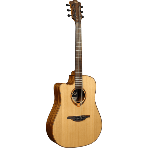 GUITARRA ACÚSTICA LÂG DREADNOUGHT CUTAWAY A/E TRAMONTANE 118 - NATURAL (ZURDOS)