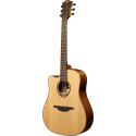 GUITARRA ACÚSTICA LÂG DREADNOUGHT CUTAWAY A/E TRAMONTANE 118 - NATURAL (ZURDOS)