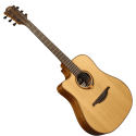 GUITARRA ACÚSTICA LÂG DREADNOUGHT CUTAWAY A/E TRAMONTANE 118 - NATURAL (ZURDOS)